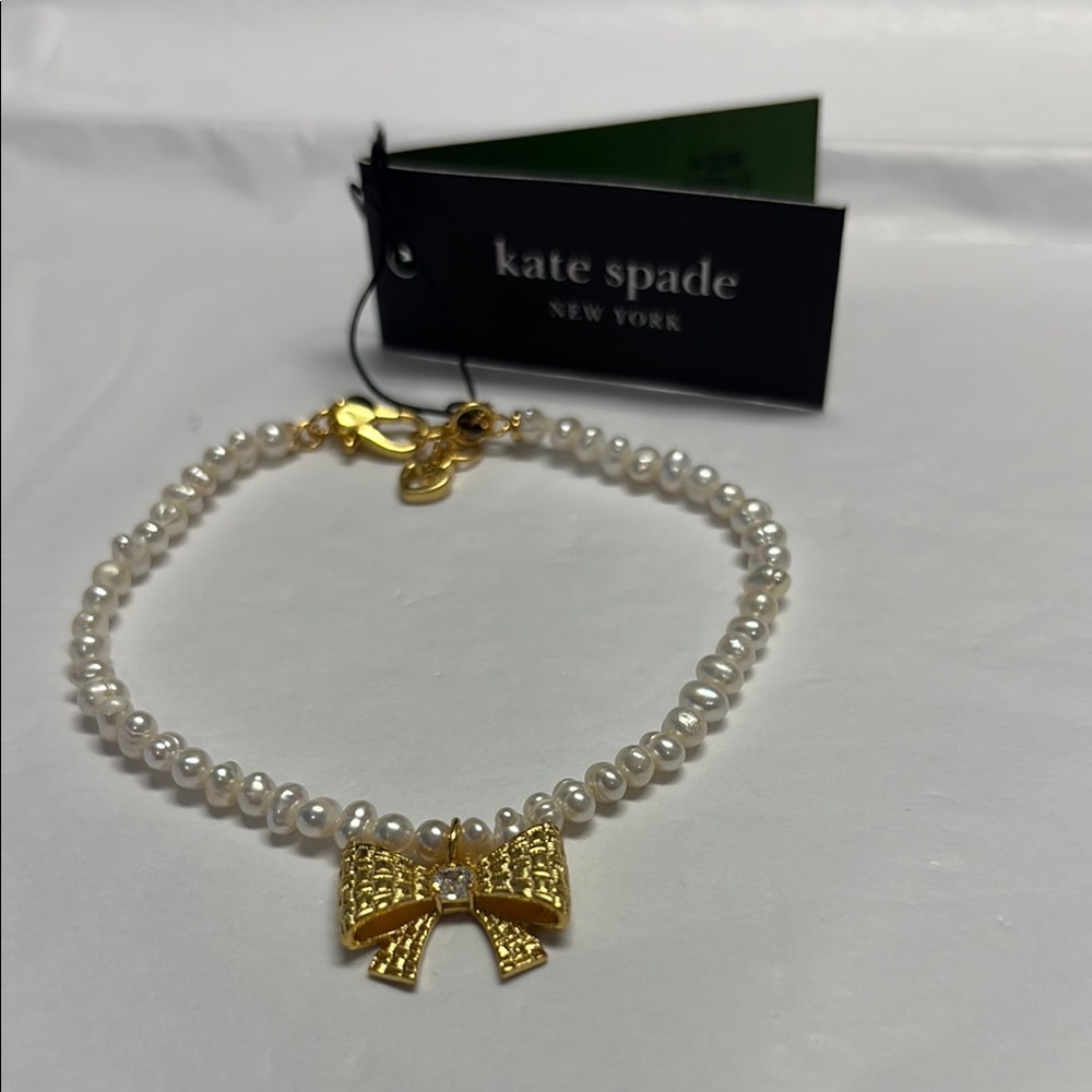 Kate Spade NWT Gold Bow Bracelet KS-75